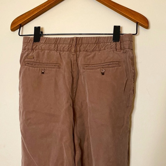 𝅺wilfred Lyocell Tan Pleated Trouser Pants - Picture 4 of 7